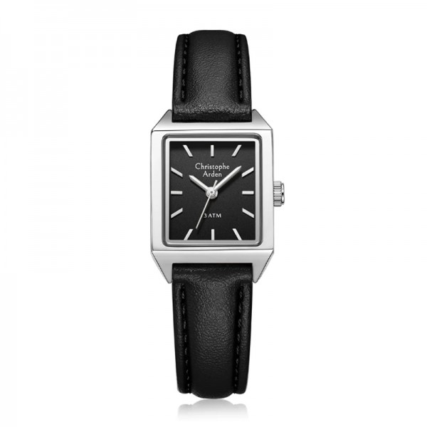 Christophe Arden CA 1004 Silver Black Leather Lady LHLSSBA